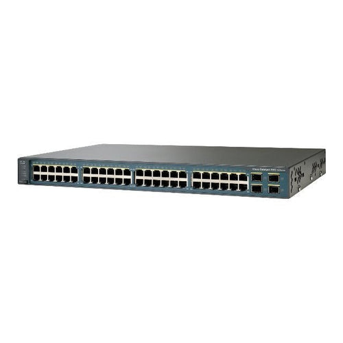 48 Ethernet 10/100 ports and 4 SFP-based Gigabit Ethernet ports