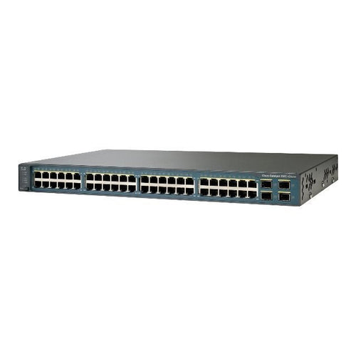 48 Ethernet 10/100 ports and 4 SFP-based Gigabit Ethernet ports