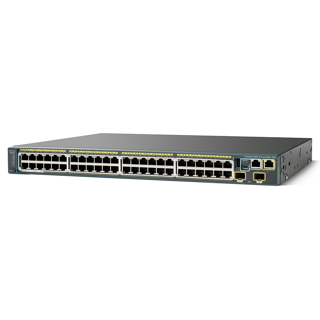 Catalyst 2960S 48 GigE PoE 740W  2 x 10G SFP+ LAN Base.